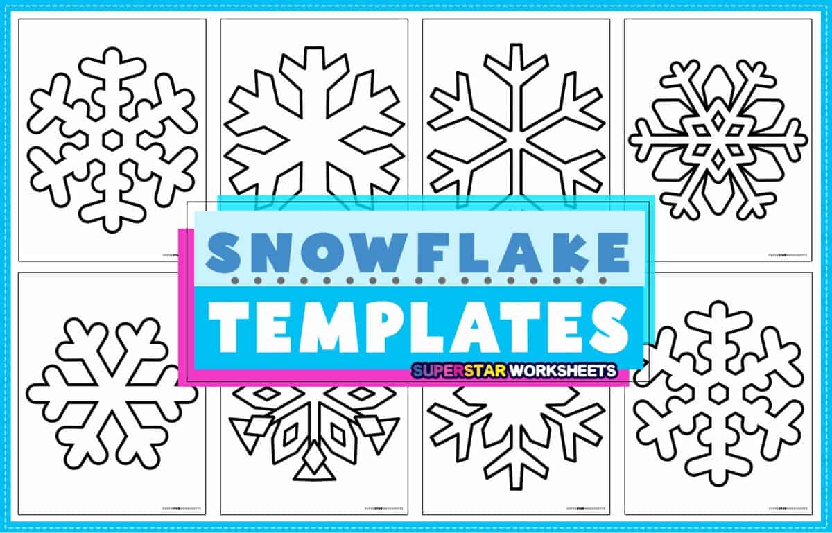 Snowflake Templates Free Printables Superstar Worksheets Snowflake Templates Free Printables Superstar Worksheets