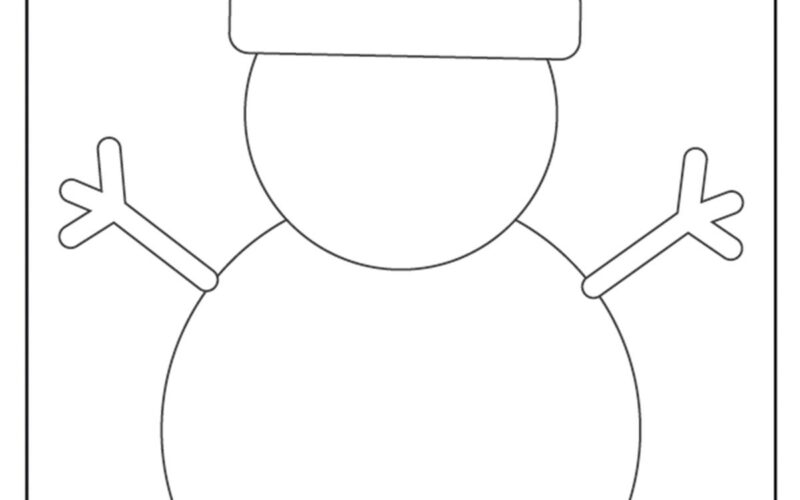 Snowman Template For Kids Crafts Kids Activities Blog