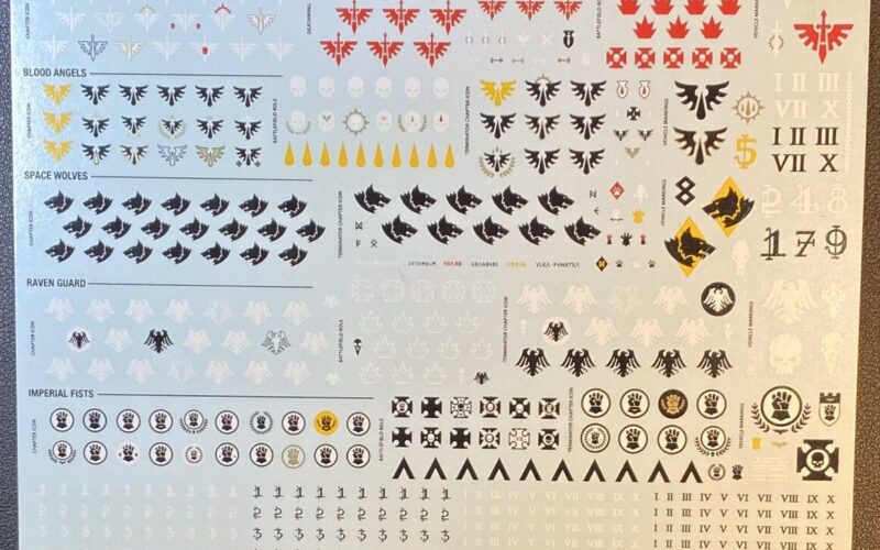 Space Marines Transfer Sheet Decals Leviathan Warhammer 40k x1 EBay