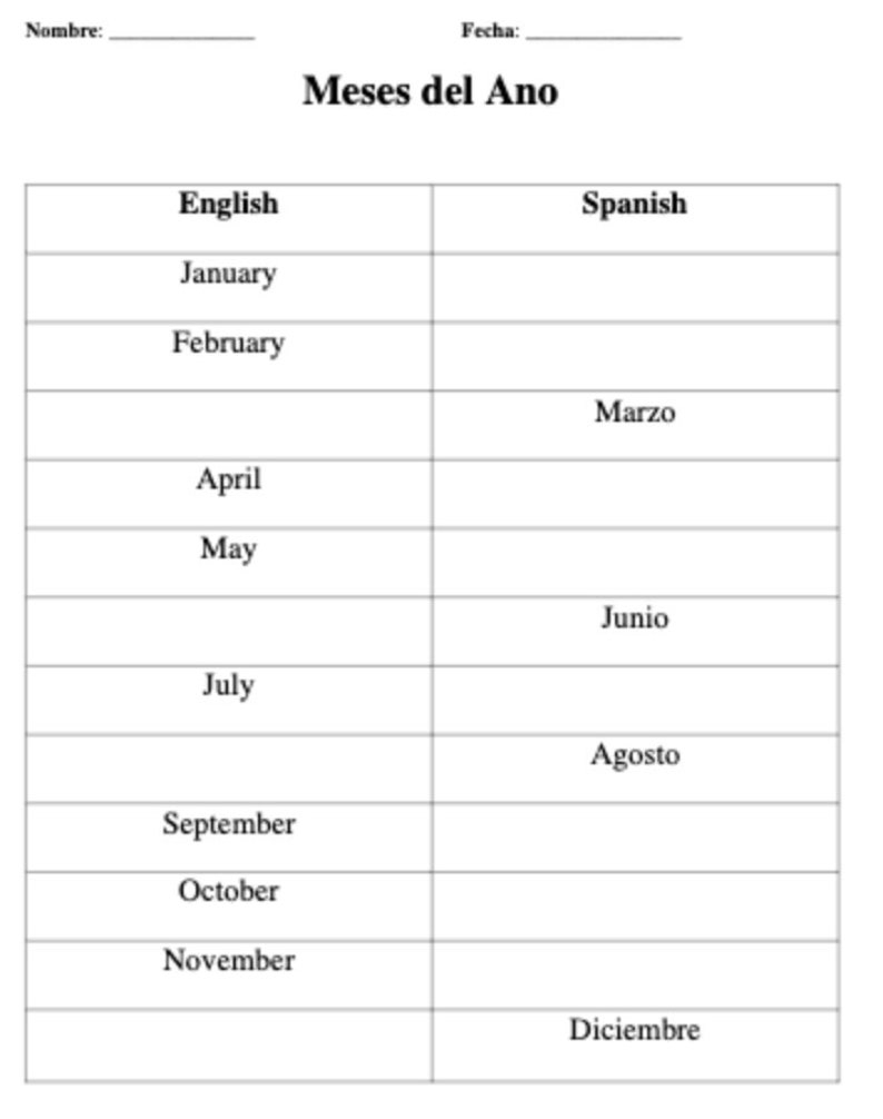 Spanish 1 Worksheets Practice Beginner Vocabulary Made By Teachers Spanish 1 Worksheets Practice Beginner Vocabulary Made By Teachers