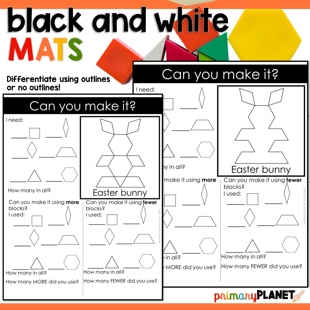 printable pattern block worksheets
