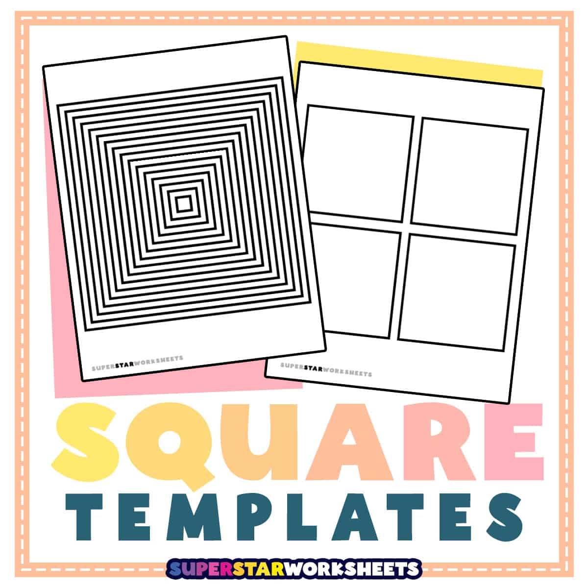 Square Template Free Printables Superstar Worksheets Square Template Free Printables Superstar Worksheets