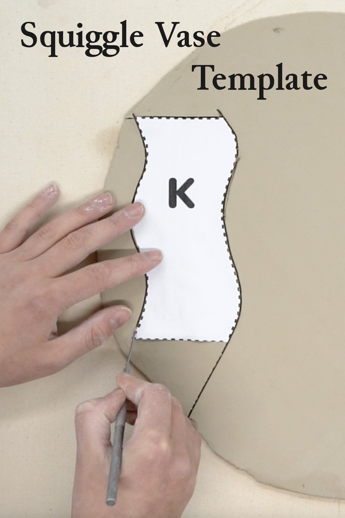 Squiggle Vase With Template Pottery To The People Squiggle Vase With Template Pottery To The People