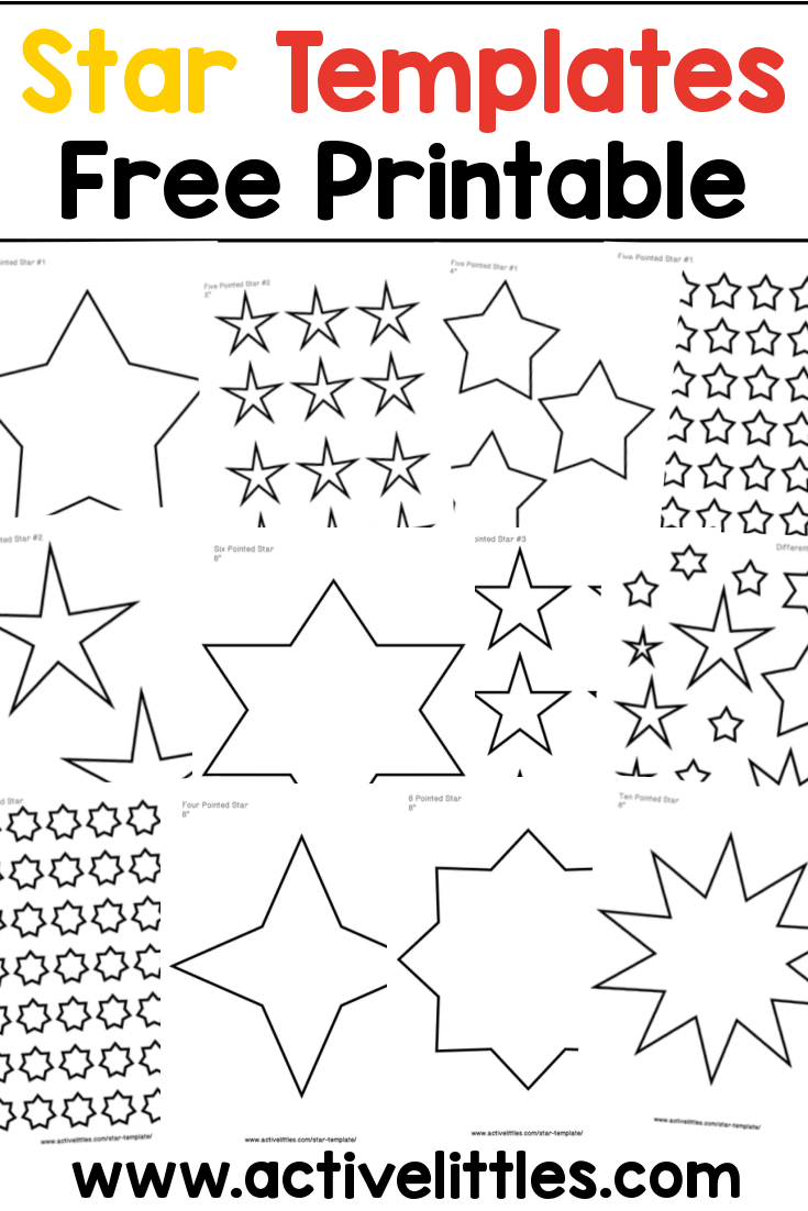 stars template printable stars template printable
