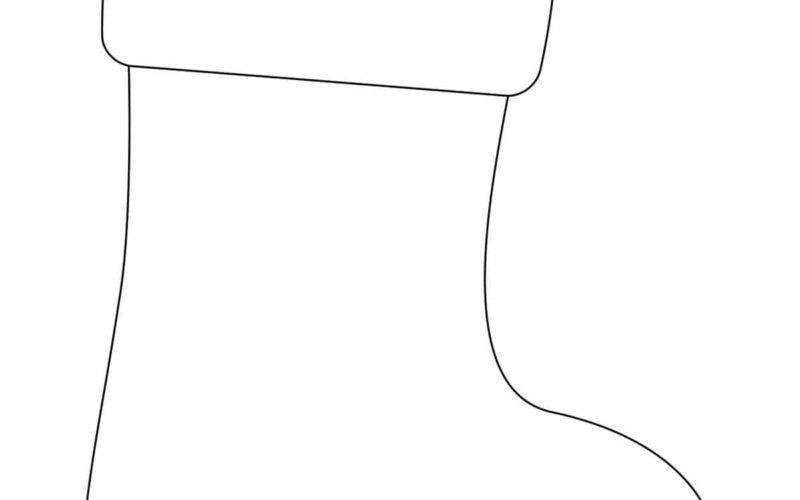 Stocking Template Free Printable Childhood Magic