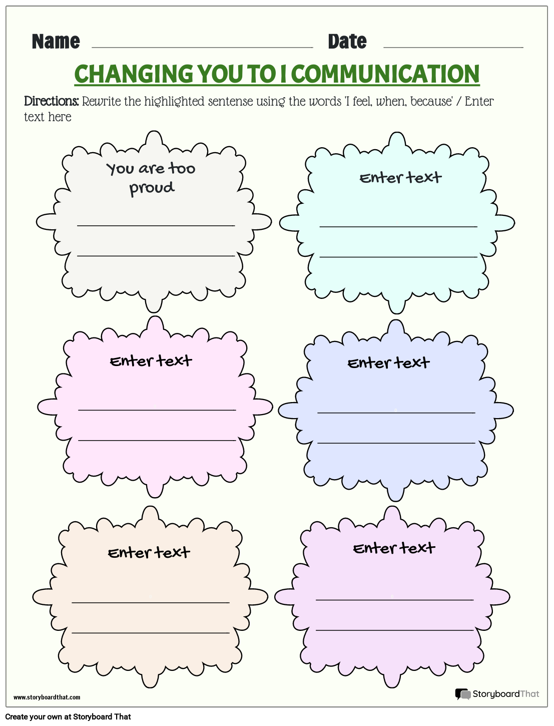 Storyboard That Communication Worksheets For Education Storyboard That Communication Worksheets For Education