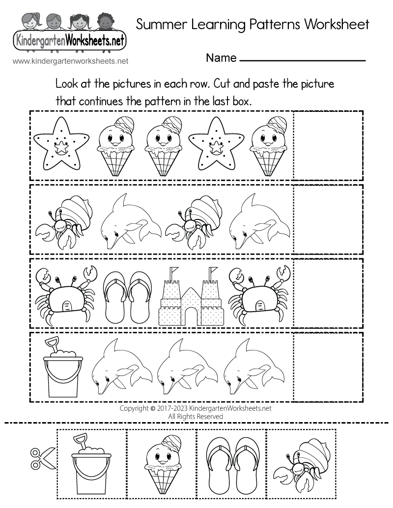 printable learning worksheets