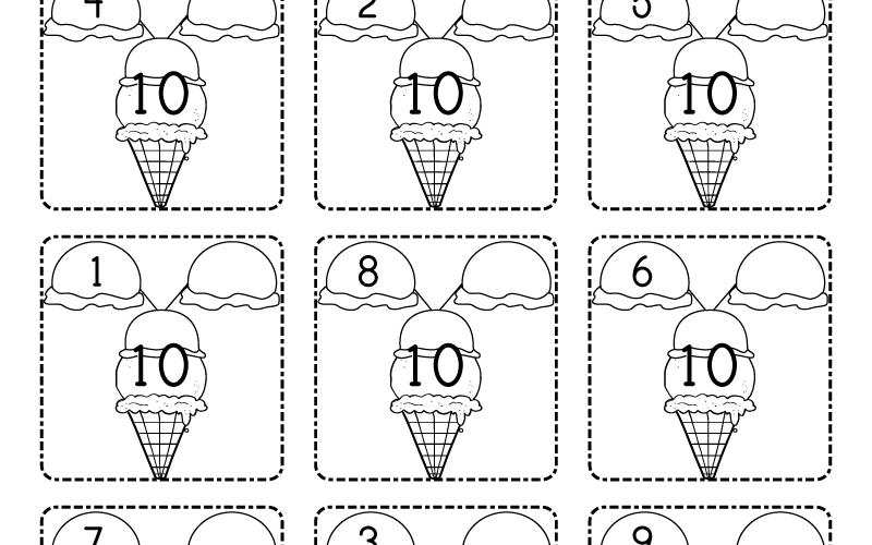 Summer Math Worksheet Free Printable Digital PDF