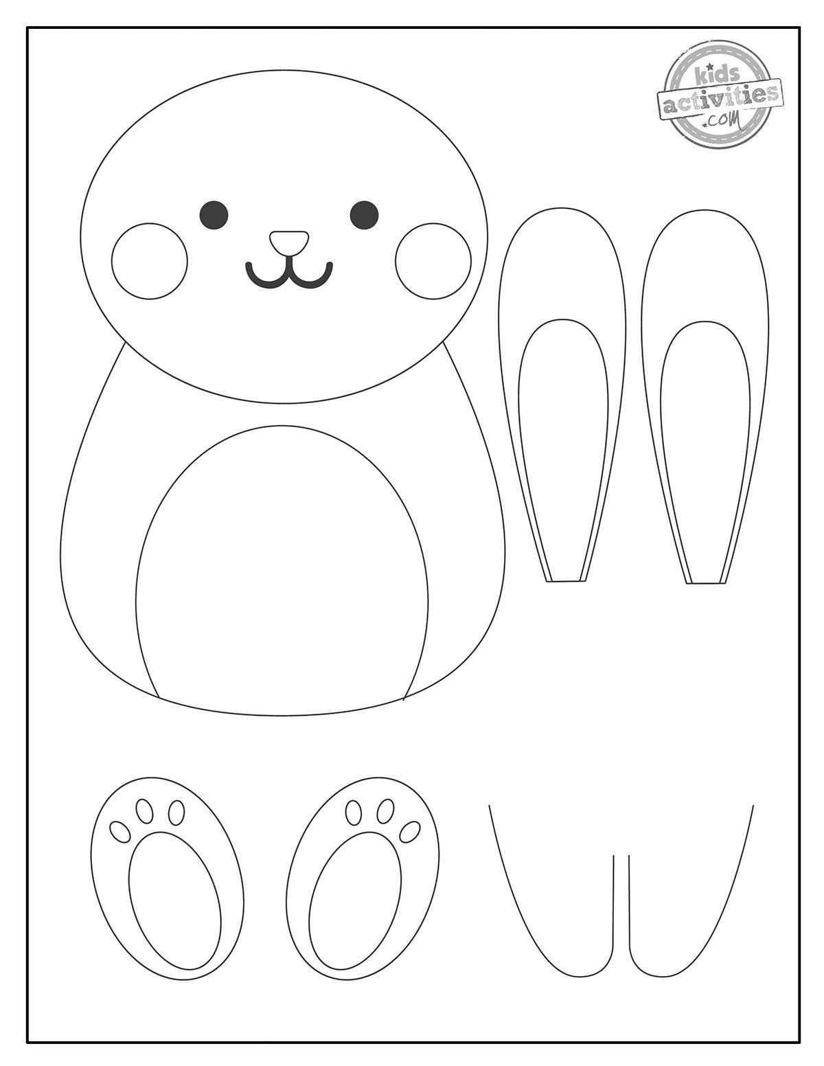 printable bunny template