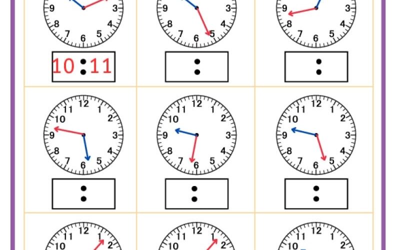 Telling Time Worksheets