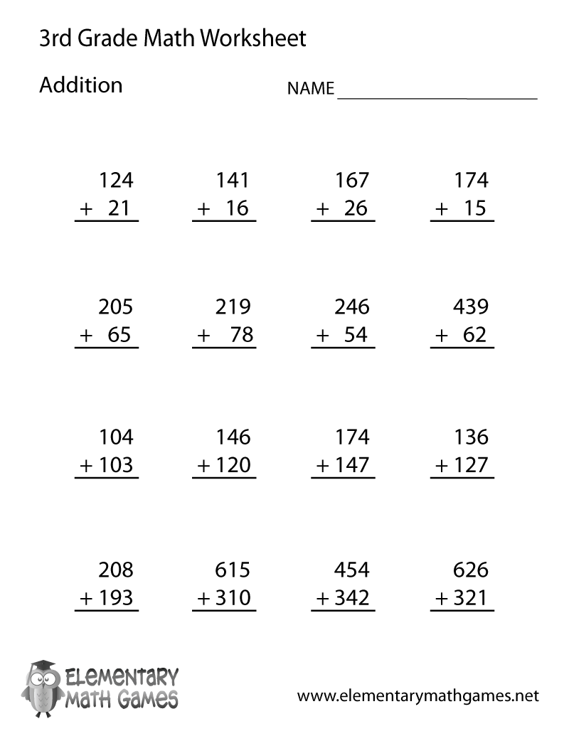 free printable worksheets for 3rd graders