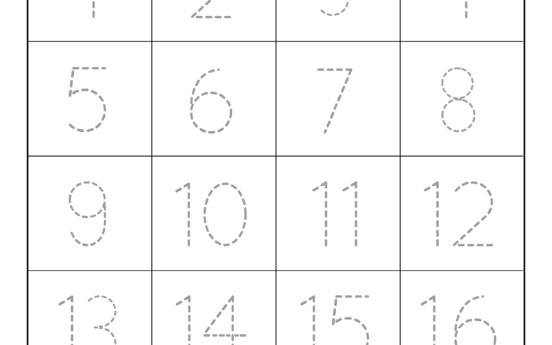 Tracing Numbers Free Printable Practice PDF Worksheets Free Printables Monograms Design Tools Patterns DIY Projects