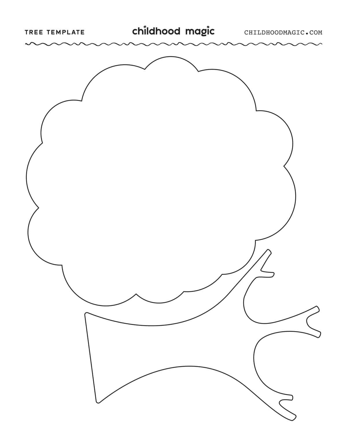 printable tree template