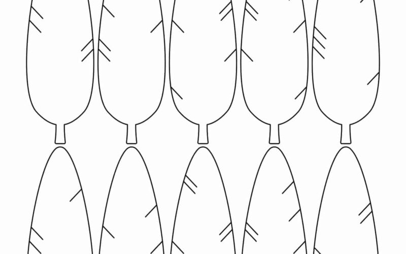 Turkey Template Childhood Magic