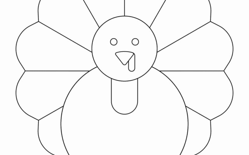 Turkey Template Childhood Magic