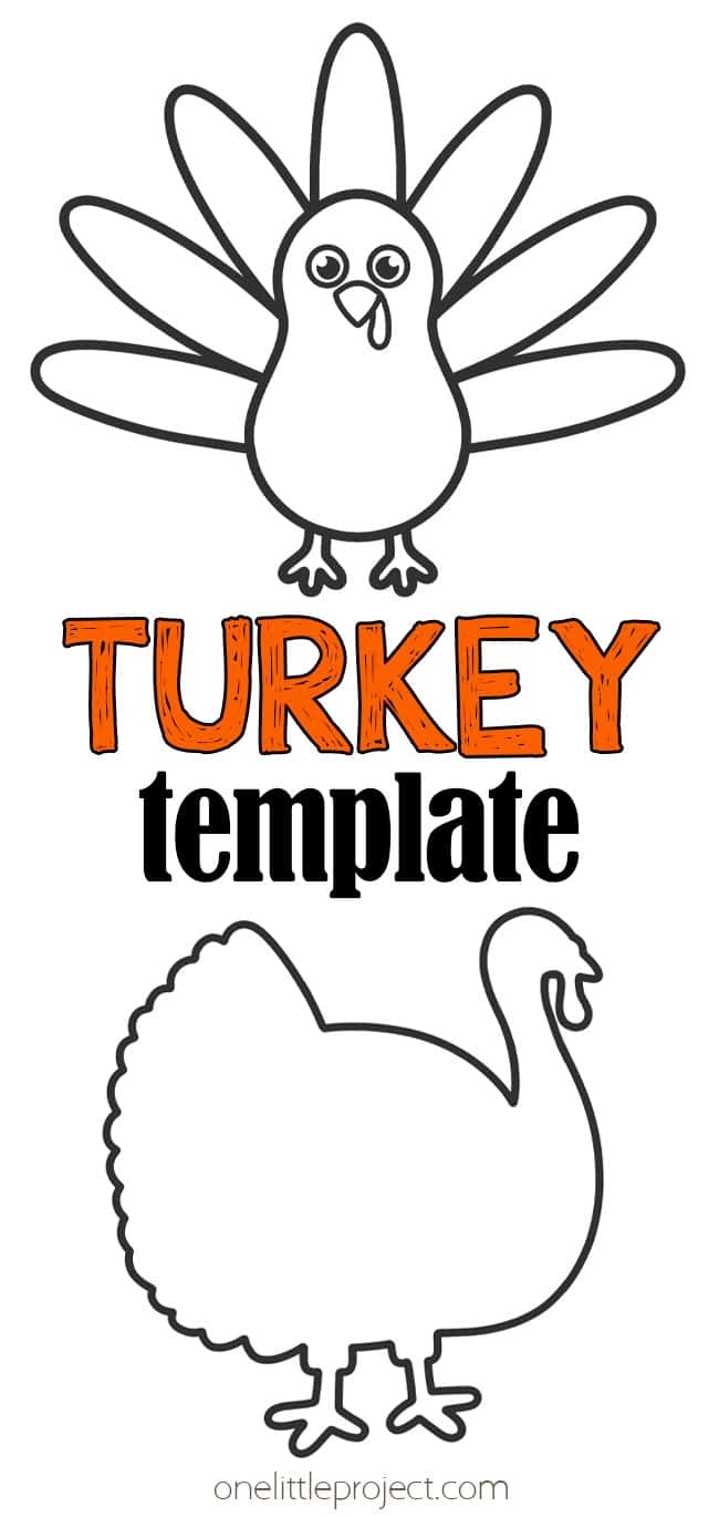 Turkey Template Free Printable Turkey Outline