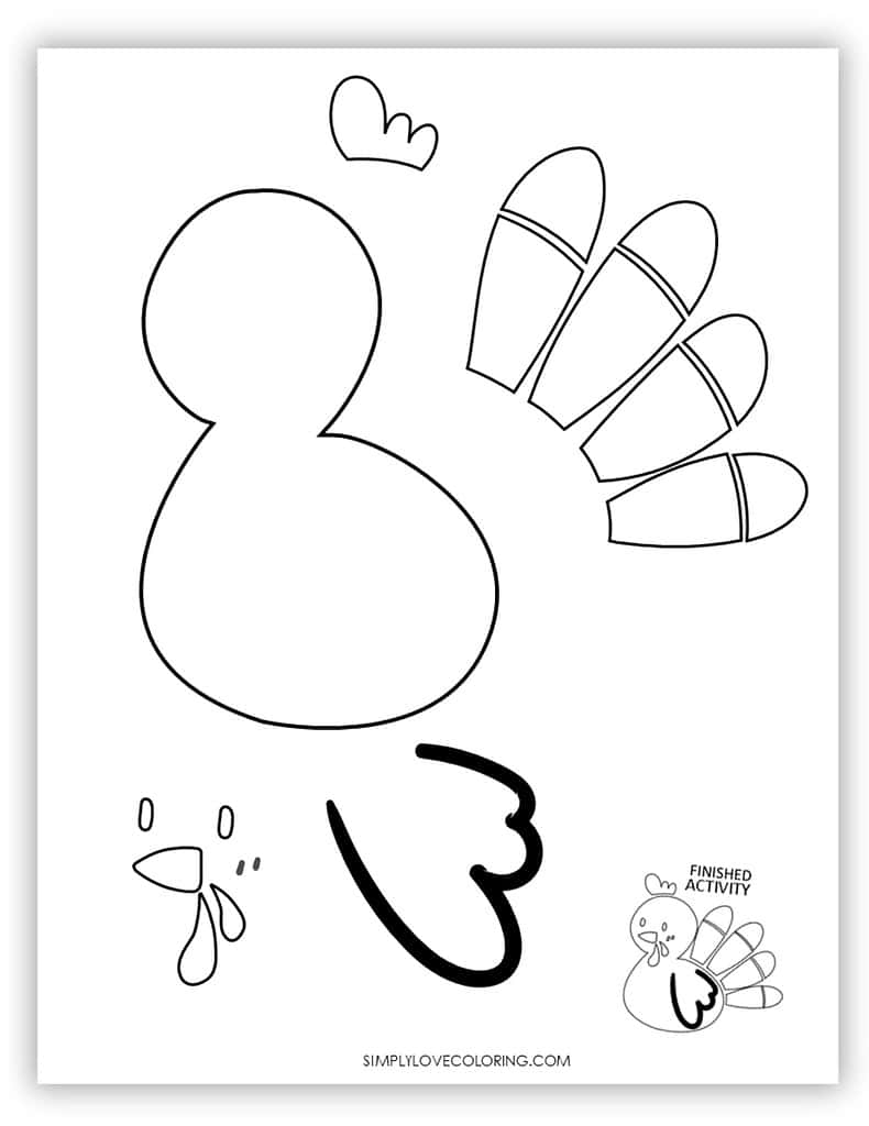 printable turkey body template printable turkey body template
