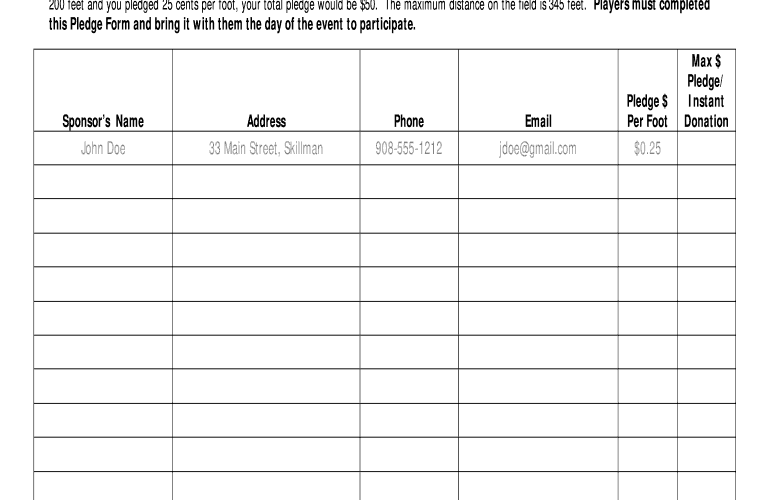 Walk A Thon Fundraiser Template