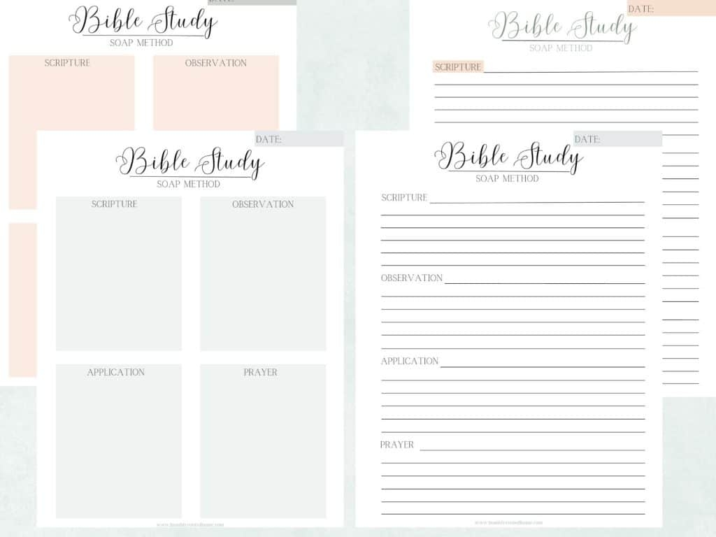 Your Free Printables For SOAP Bible Study Method Your Free Printables For SOAP Bible Study Method